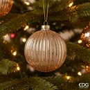 EDG Enzo De Gasperi | Palla a righe Natalizia in vetro Natale 2025