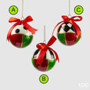 EDG Enzo De Gasperi | Palla decorativa in vetro in stile scacchi Natale 2025