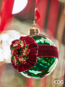 EDG Enzo De Gasperi | Palla decorativa in vetro con gemme Natale 2025