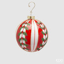 EDG Enzo De Gasperi | Palla/trottola a righe in vetro Natale 2025