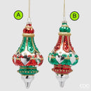 Enzo De Gasperi Decoro Trottola Regale in Vetro Natale 2025