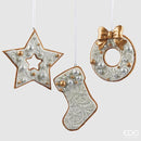 Enzo De Gasperi Decoro Biscotto di Marzapane in Poliresina Natale 2025