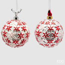 Enzo De Gasperi Palla Fiorimix in Vetro e Porcellana Natale 2025