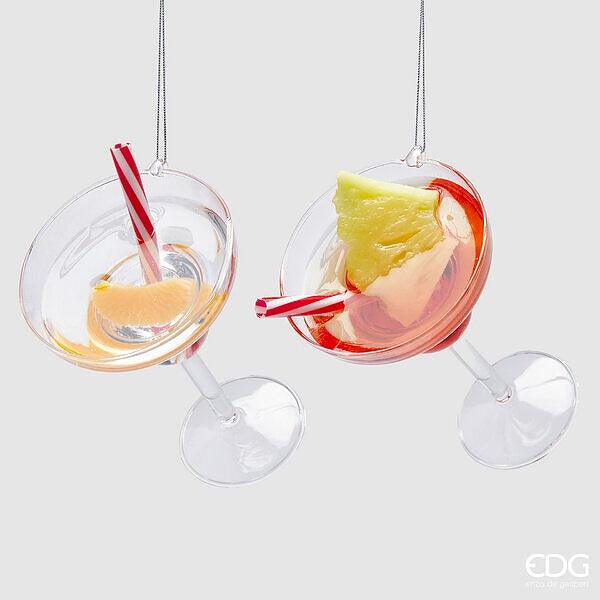 Enzo De Gasperi Decoro Drink in Vetro Natale 2024
