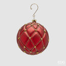 EDG Enzo De Gasperi | Palla capitonnè decorativa in vetro Natale 2025