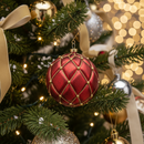 EDG Enzo De Gasperi | Palla capitonnè decorativa in vetro Natale 2025