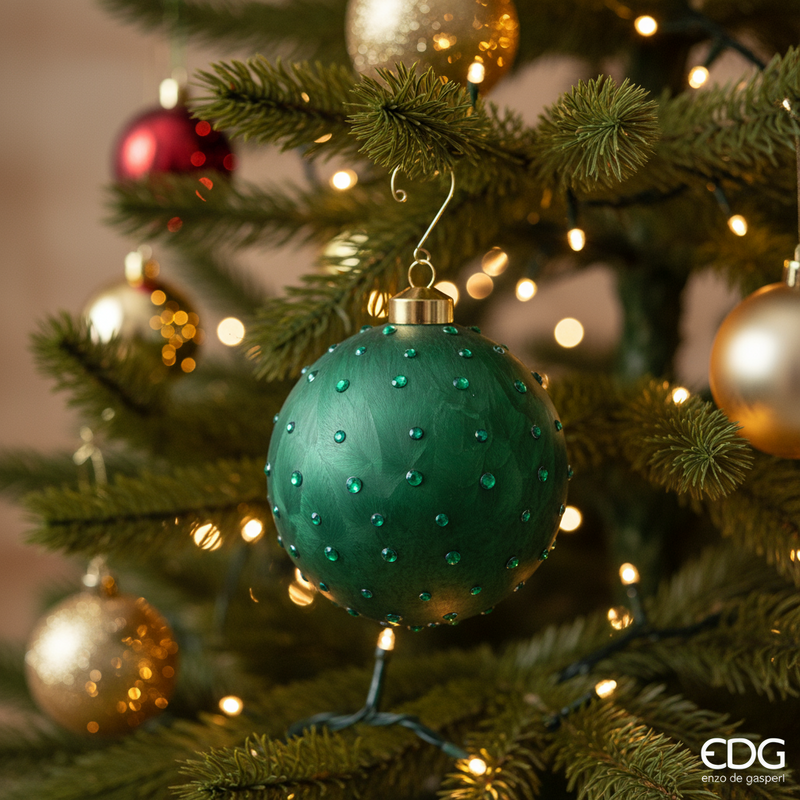 EDG Enzo De Gasperi | Palla decorativa spark in vetro Natale 2025