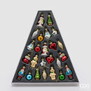 EDG Enzo De Gasperi | Set 24 pz decorazioni "pino dell'avvento" in vetro Natale 2025