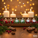 EDG Enzo De Gasperi | Set 6 pz palle Babbo Natale in vetro Natale 2025