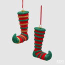 EDG Enzo De Gasperi | Calza decorativa con strisce Natale 2025