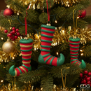 EDG Enzo De Gasperi | Calza decorativa con strisce Natale 2025