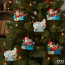 EDG Enzo De Gasperi | Babbo Natale in relax decorativo in vetro Natale 2025