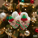 EDG Enzo De Gasperi | Ciabatte con elfo decorative in tessuto Natale 2025