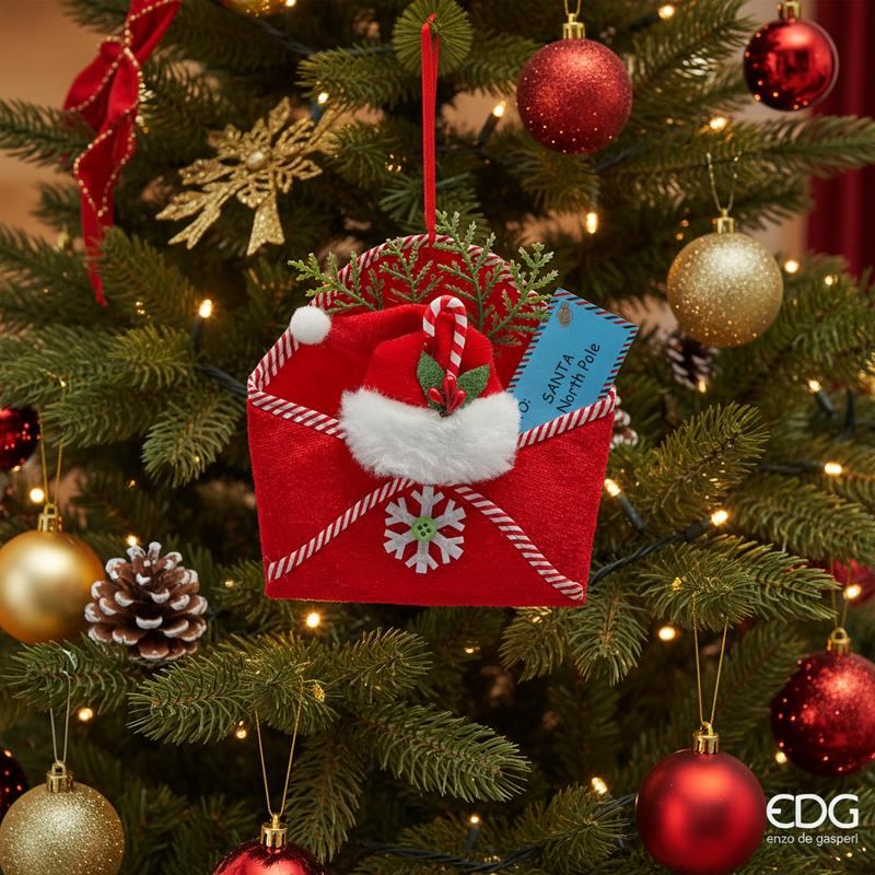 EDG Enzo De Gasperi | Lettera Natalizia decorativa in tessuto Natale 2025