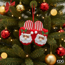 EDG Enzo De Gasperi | Ciabatte Natalizie decorative in tessuto Natale 2025
