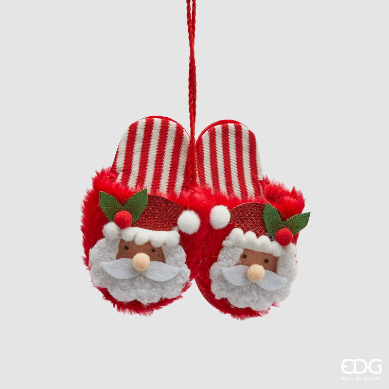 EDG Enzo De Gasperi | Ciabatte Natalizie decorative in tessuto Natale 2025