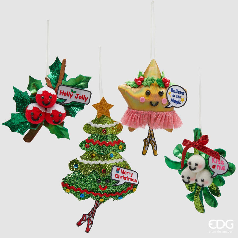 EDG Enzo De Gasperi | Decorazione Natalizia in tessuto Natale 2025
