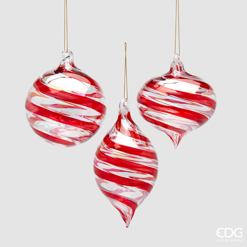 EDG Enzo De Gasperi | Decorazione Natalizia stile vortice in vetro Natale 2025