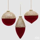 EDG Enzo De Gasperi | Decorazione Natalizia bicolore in vetro Natale 2025