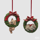 EDG Enzo De Gasperi | Corona con cuccioli decorativa Natale 2025