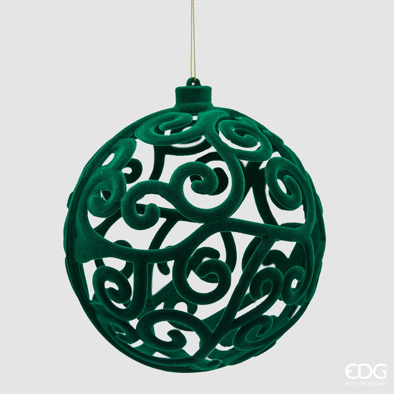 EDG Enzo De Gasperi | Palla decorativa stile velvet Natale 2025