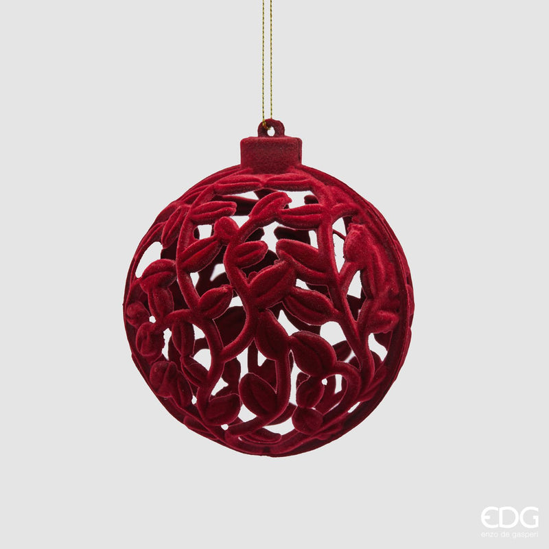 EDG Enzo De Gasperi | Palla decorativa stile velvet Natale 2025