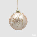 EDG Enzo De Gasperi | Palla decorativa in vetro con motivi di rami Natale 2025