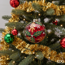 EDG Enzo De Gasperi | Palla decorativa in vetro con motivi di vischio Natale 2025