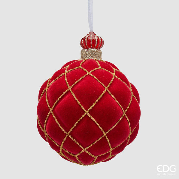EDG Enzo De Gasperi | Palla decorativa in vetro stile regale Natale 2025