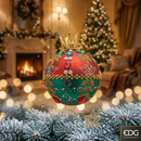 EDG Enzo De Gasperi | Palla decorativa in vetro stile boheme Natale