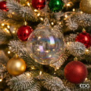 EDG Enzo De Gasperi | Palla decorativa in vetro in stile iride Natale 2025