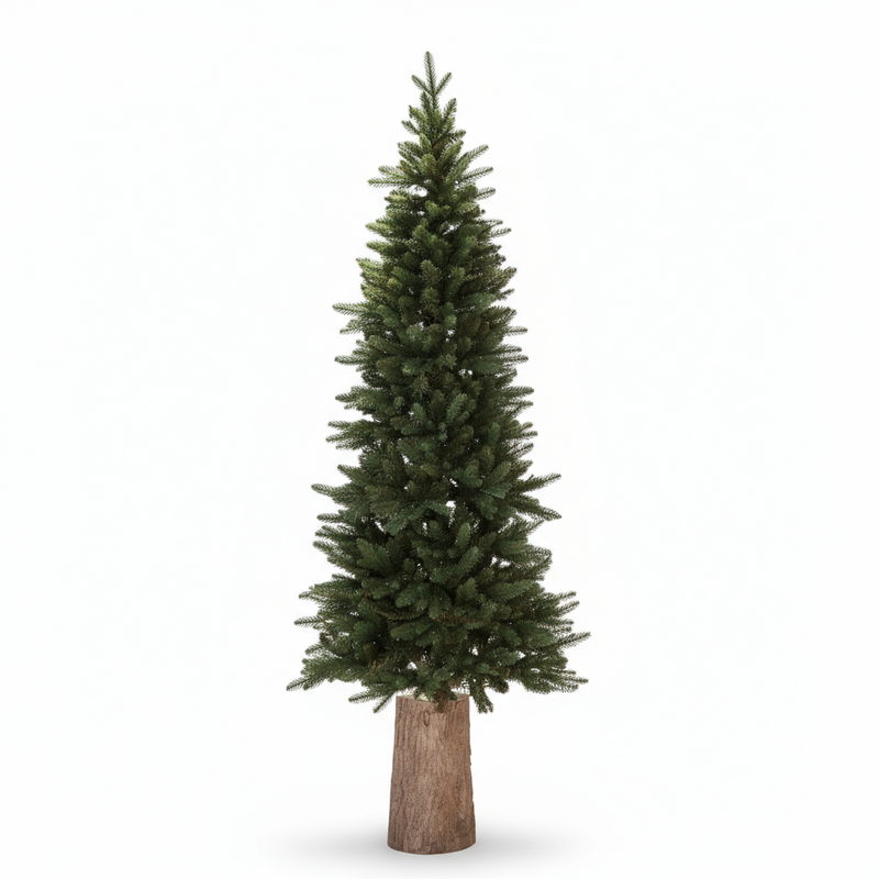 🎄 Pacchetto Natale EDG – Albero Pino Slim 180 cm + Base Tronco 45 + Luci + Profumatore Omaggio