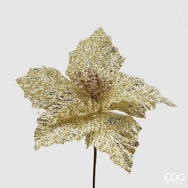 EDG Enzo De Gasperi Fiore artificiale Stella Natale Lame Pick Ø 26 cm.