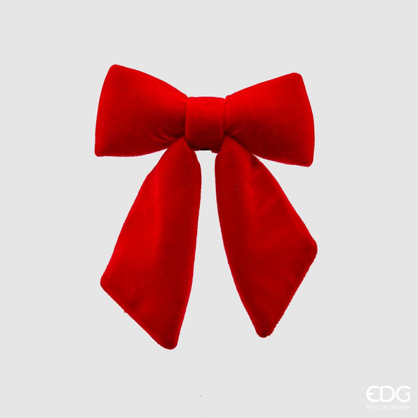 Enzo De Gasperi Fiocco in Velluto 22x26cm Natale 2024
