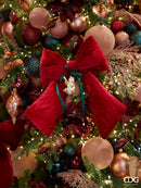 EDG Enzo De Gasperi | Fiocco in velluto 22x26 cm Natale 2025