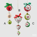 Enzo De Gasperi Decoro Pendente in Vetro Natale 2025