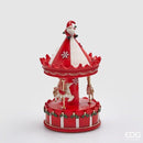 Enzo De Gasperi Carillon Giostra con Babbo Natale e Cavallini Natale 2025