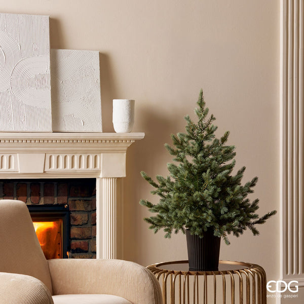 EDG Enzo De Gasperi | Albero di Natale Pino argentato con vaso H 90 cm / H 120 cm