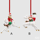 Decoro Elfo Poly con Cavallo EDG