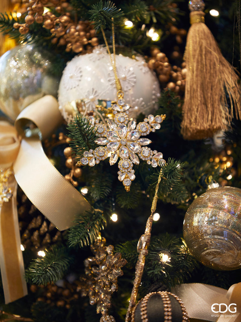 Enzo De Gasperi Decoro con Gemme in Metallo Natale 2024