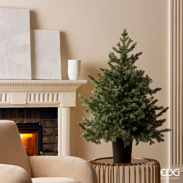 EDG Enzo De Gasperi | Albero di Natale Pino argentato con vaso H 120 cm
