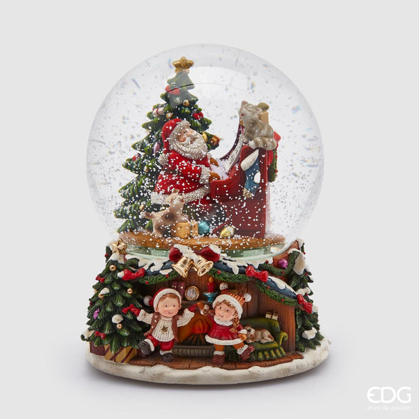 Waterball Babbo Natale con Piano EDG