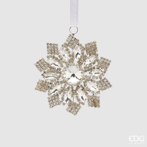 Enzo De Gasperi Decoro Diamanti in Metallo Natale 2024