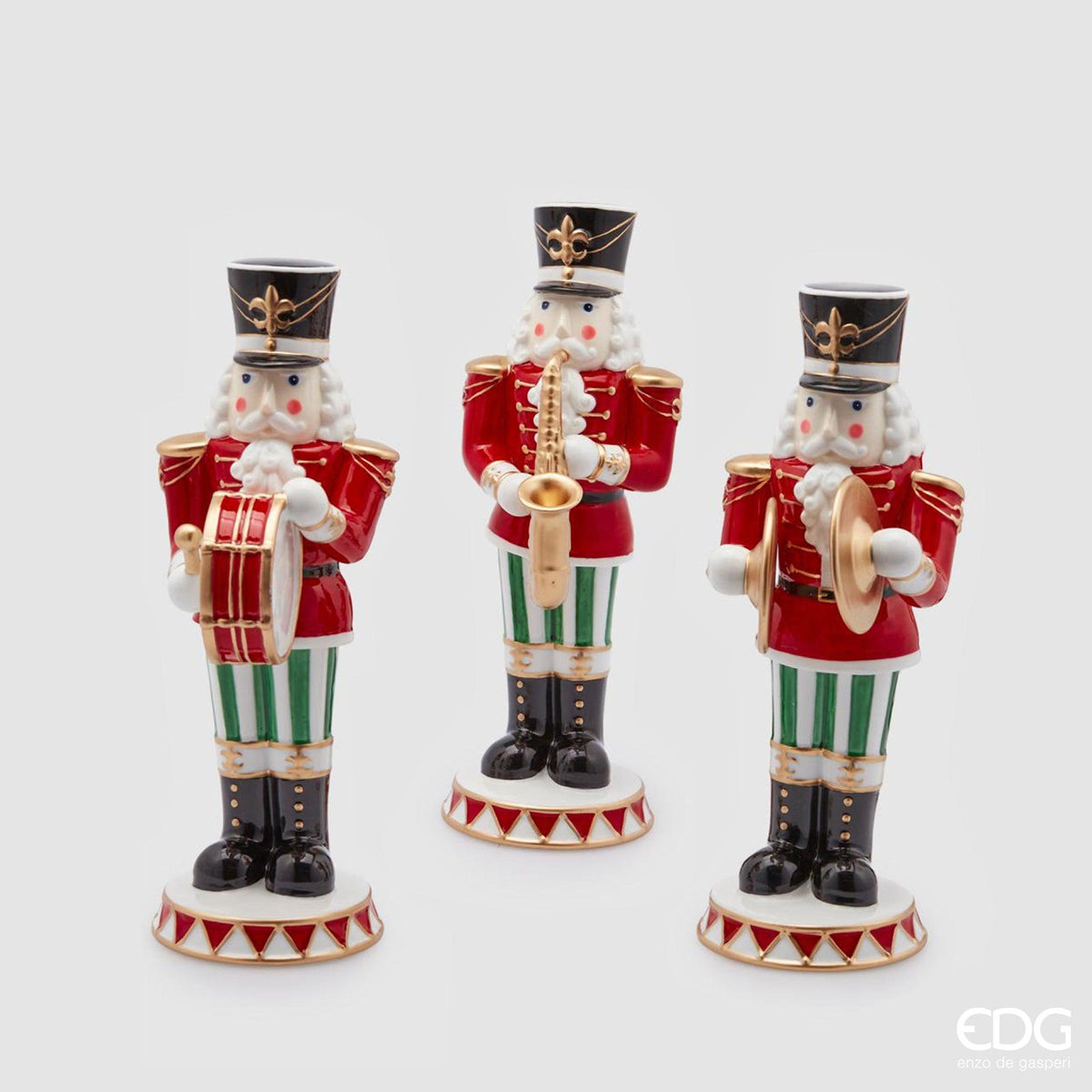 Soldatino Marzapane Natalizio In Plastica H45 Cm | Decorazione Albero E Casa | Regalo Originale Colore Verde E Rosa