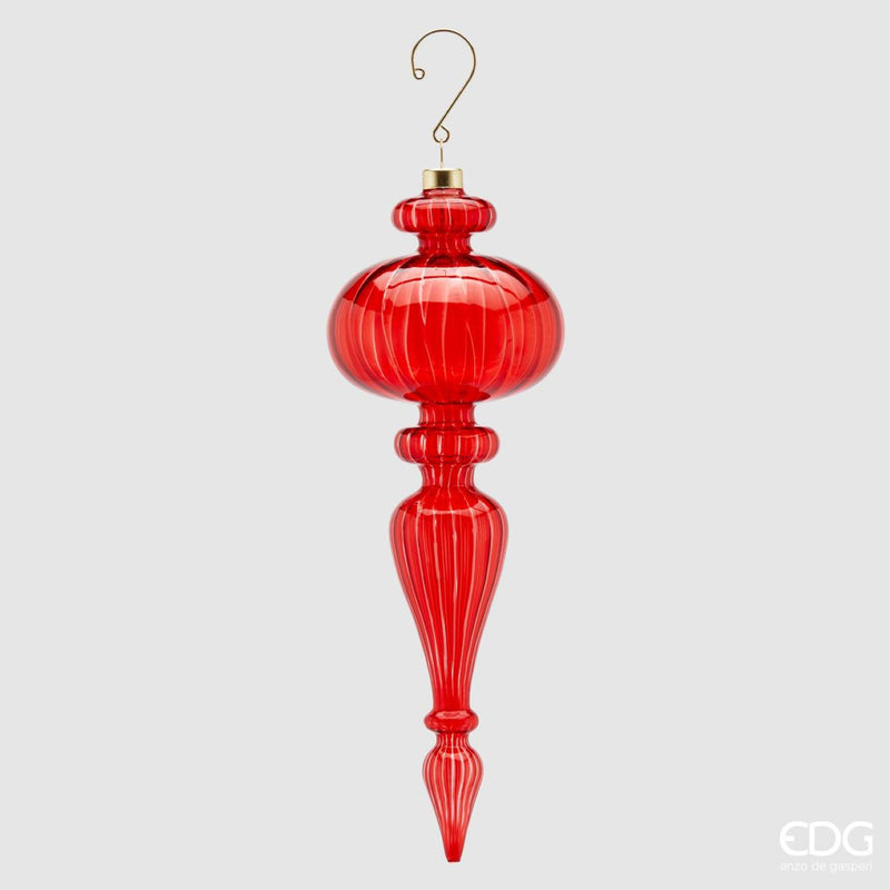 EDG Enzo De Gasperi | Trottola decorativa in vetro Natale 2025