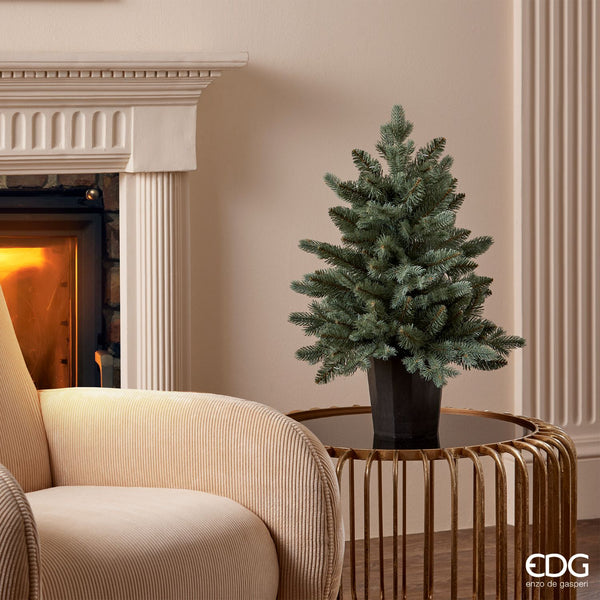 EDG Enzo De Gasperi | Albero di Natale Pino argentato con vaso H 60 cm