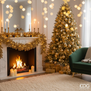 Enzo De Gasperi Festone Glitter Natale