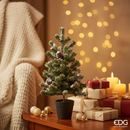 EDG Enzo De Gasperi | Albero di Natale Pino decorativo innevato con pigne con vaso H 41 cm Natale 2025
