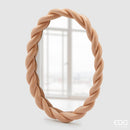 EDG Enzo De Gasperi Specchio Torchon con cornice in resina