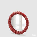 EDG Enzo De Gasperi | Specchio torchon rotondo decorativo Natale 2025